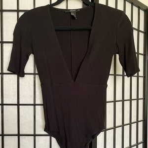 Black bodysuit.